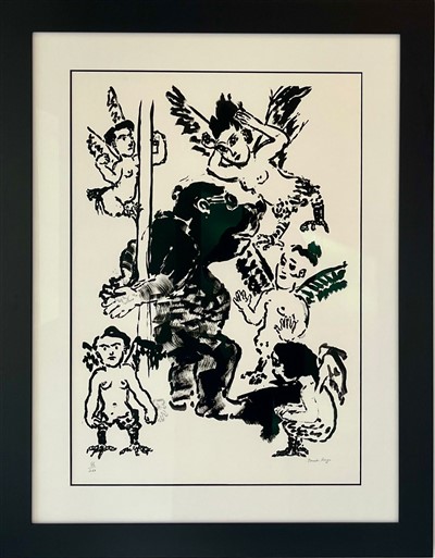 Serigrafia sobre papel 86/200, 100x70 cm, Dimensão com moldura 132x102 cm